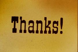 Thanks