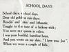 School days
