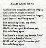 Auld lang syne