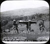 Conveying the wounded of battle of Bacolod back to camp : April 8, 1903