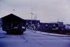 Stupey Cabin on trailer crosses the tracks