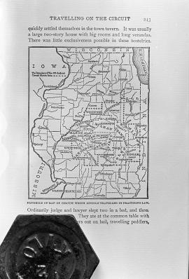 Circuit traveled by Lincoln (maps; Tarbell's Lincoln, Vol. 1, 243)