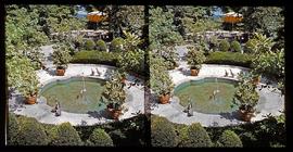 Fountains in garden