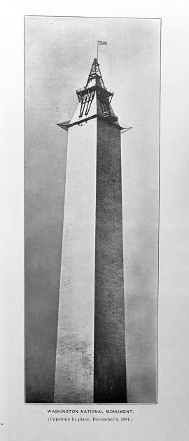 Washington Monument (Capstone in place, December 6, 1884)