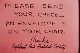 Please send your checks