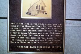 This is the site of the first commercial building