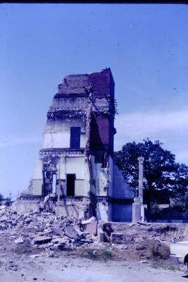 Demolished building