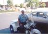 Snyder on motorcycle